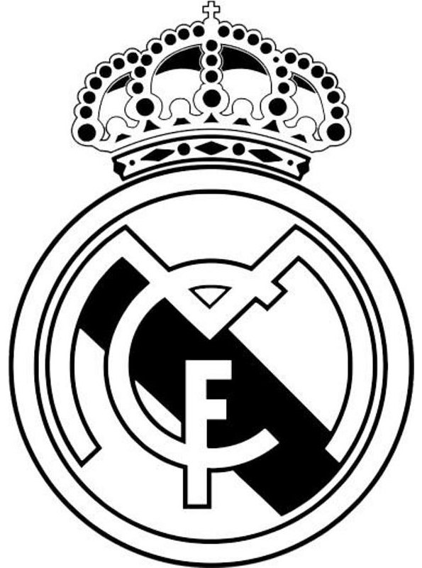 Print Real Madrid kleurplaat
